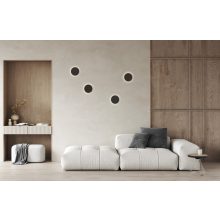 Corvus Wall Lamp 16/3945-Ø55 Textured Black, LED 7.5W 3000K 675lm, CRI90 CL.I IP54, Integrated LED