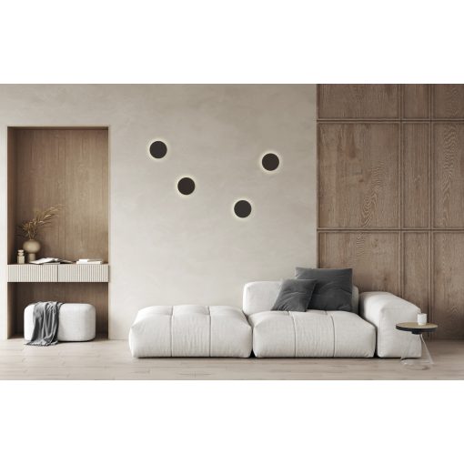 Corvus Wall Lamp 16/3945-Ø55 Textured Black, LED 7.5W 3000K 675lm, CRI90 CL.I IP54, Integrated LED