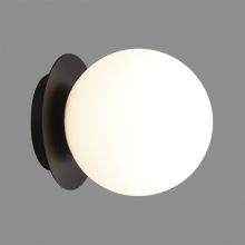 Parma Wall Lamp 16/3946-15 IP Opal/Black Matt, LED E27 15W, CL.II IP44, (E27 max. Ø45 mm)