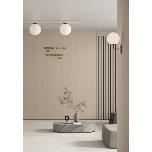 Parma Wall Lamp 16/3946-15 IP Matt Antique Gold/Opal, LED E27 15W, CL.II IP44, (E27 max. Ø45 mm)