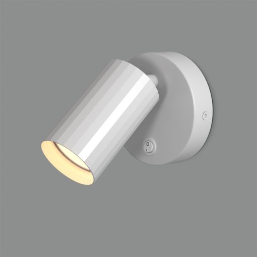 Modrian Wall Lamp 16/3951-10 White, LED GU10 8W, CL.II, With switch, Adjustable