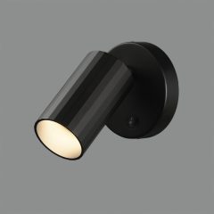   Modrian Wall Lamp 16/3951-10 Black, LED GU10 8W, CL.II, With switch, Adjustable