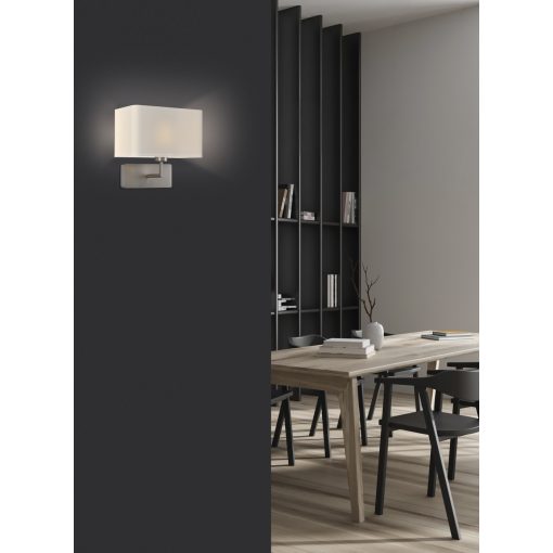 Romeo Wall Lamp 16/3971 Nickel Matt, LED E27 15W, CL.I, MULTI-PACK