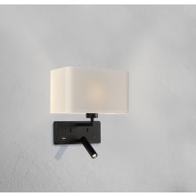 Romeo Wall Lamp 16/3971 Nickel Mate, LED 3W 3000K 285lm + LED E27 15W, CRI90 CL.I, MULTI-PACK, Two switches, With USB, USB-C, Adjustable
