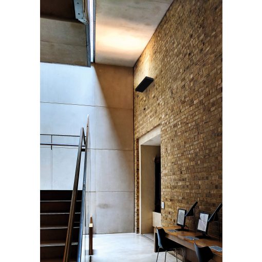 Brick Wall Lamp 16/3972-20 Textured Black, LED 20W 2200lm, CRI90 CL.I, Integrated LED, Kelvin 2700K-3000K Slide Switch, Microplasmic Diffuser