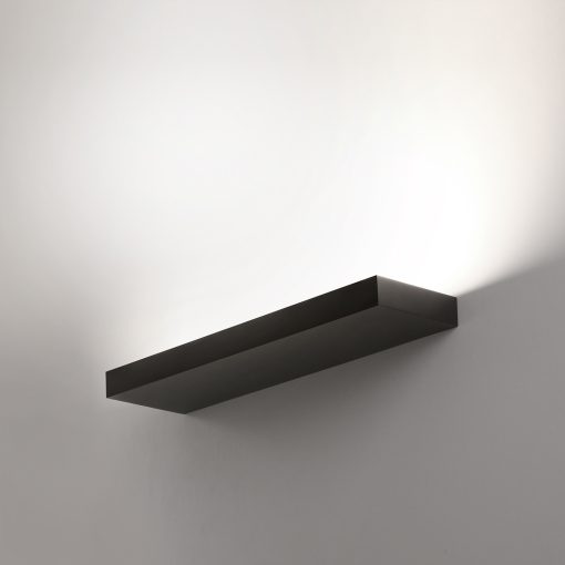 Brick Wall Lamp 16/3972-56 Textured Black, LED 56W 6500lm, CRI90 CL.I, Integrated LED, Kelvin 2700K-3000K Slide Switch, Microplasmic Diffuser