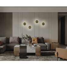 Chamaleon Wall Lamp 16/3975-Ø55 Matt Antique Gold, LED 10.5W 3000K 675lm, CRI90 CL.I, Integrated LED, without decoration