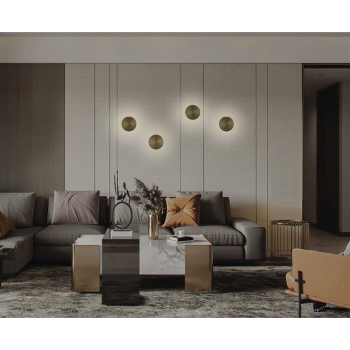 Chamaleon Wall Lamp 16/3975-Ø55 Matt Antique Gold, LED 10.5W 3000K 675lm, CRI90 CL.I, Integrated LED, without decoration