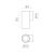   Pipe Wall Lamp 16/3986 Textured White, LED COB 12W 3000K 1240lm, CRI90 CL.I, Integrated LED
