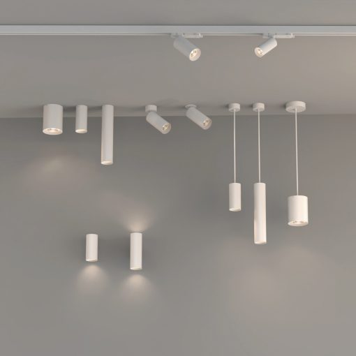 Pipe Wall Lamp 16/3986 Textured White, LED COB 12W 3000K 1240lm, CRI90 CL.I, Integrated LED
