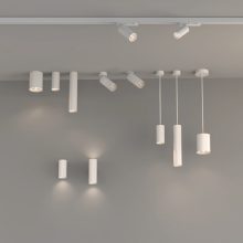 Pipe Wall Lamp 16/3986-2 Textured White, LED COB 2x6W 3000K 1240lm, CRI90 CL.I, Integrated LED