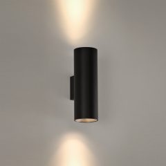   Pipe Wall Lamp 16/3986-2 Textured Black, LED COB 2x6W 3000K 1240lm, CRI90 CL.I, Integrated LED