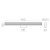   Sara Wall Lamp 16/3991-90 Opal/Chrome, LED 22W 2050lm, CRI90 CL.II IP44, Integrated LED, 3000K-4000K Slide Switch