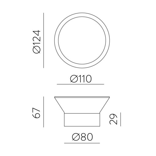 Yes Wall Lamp 16/3993 White, LED 4W 2700K 315lm, CRI90 CL.I IP65, Integrated LED