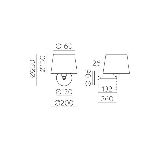 Stilo Wall Lamp 16/8202 Textured White, LED E27 15W, CL.I, MULTI-PACK