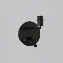 Stilo Wall Lamp 16/8202 Textured Black, LED 3W 3000K 285lm + LED E27 15W, CRI90 CL.I, MULTI-PACK, Two switches, With USB, USB-C