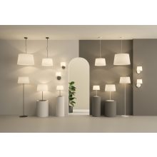 Stilo Wall Lamp 16/8202 Textured Black, LED 3W 3000K 285lm + LED E27 15W, CRI90 CL.I, MULTI-PACK, Two switches, With USB, USB-C