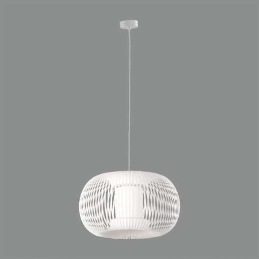 Mirta Pendant lamp 3055/38 White, Kit Text. White, LED E27 15W, CL.I, MULTI-PACK