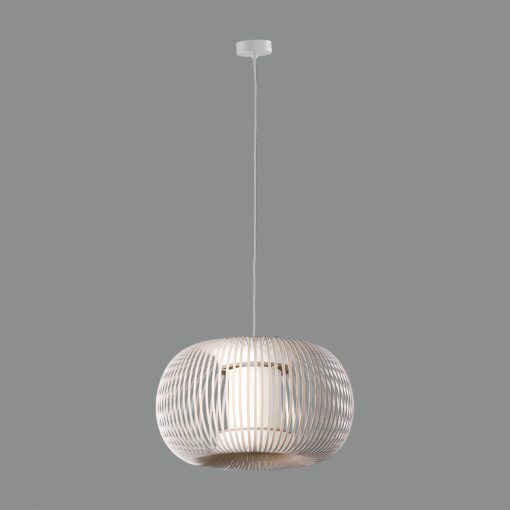 Mirta Pendant lamp 3055/38 Stone, Kit Text. White, LED E27 15W, CL.I, MULTI-PACK