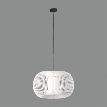 Mirta Pendant lamp 3055/38 White, Kit Text. Black, LED E27 15W, CL.I, MULTI-PACK