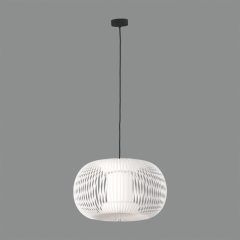   Mirta Pendant lamp 3055/38 White, Kit Text. Black, LED E27 15W, CL.I, MULTI-PACK