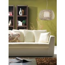 Mirta Pendant lamp 3055/38 Stone, Kit Text. Black, LED E27 15W, CL.I, MULTI-PACK