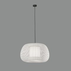   Mirta Pendant lamp 3055/45 White, Kit Text. Black, LED E27 15W, CL.I, MULTI-PACK