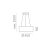   Dilga Pendant lamp 3450/45 Textured White, LED 27W 2100lm, CRI90 CL.I, Integrated LED, Kelvin 2700K-3000K Slide Switch, Casambi, ON-DEMAND **
