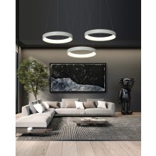 Dilga Pendant lamp 3450/90  Textured White, LED 126W 9800lm, CRI90 CL.I, Integrated LED, Kelvin 2700K-3000K Slide Switch