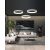   Dilga Pendant lamp 3450/90  Textured White, LED 126W 9800lm, CRI90 CL.I, Integrated LED, Kelvin 2700K-3000K Slide Switch