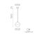 Shiru Pendant lamp 3685 Stone Cement, LED E27 15W, CL.I