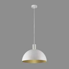   Tiga Pendant lamp 3707/25 Textured White/Tech Gold, LED E27 15W, CL.I, MULTI-PACK
