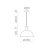   Tiga Pendant lamp 3707/25 Textured Black, LED E27 15W, CL.I, MULTI-PACK