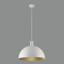 Tiga Pendant lamp 3707/35 Textured White/Tech Gold, LED E27 15W, CL.I, MULTI-PACK