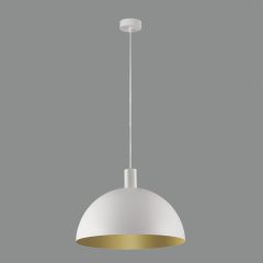   Tiga Pendant lamp 3707/35 Textured White/Tech Gold, LED E27 15W, CL.I, MULTI-PACK