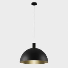 Tiga Pendant lamp 3707/35 Textured Black/Tech Gold, LED E27 15W, CL.I, MULTI-PACK