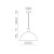   Tiga Pendant lamp 3707/35 Textured Black, LED E27 15W, CL.I, MULTI-PACK