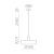   Jarvis Pendant lamp 3708/30 Text. White, Kit Text. Black, LED E27 15W, CL.I, MULTI-PACK