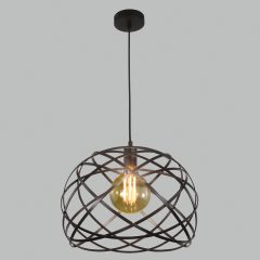 Bellona Pendant lamp 3711/38 Black, LED E27 15W, CL.I