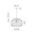 Bellona Pendant lamp 3711/38 Black, LED E27 15W, CL.I