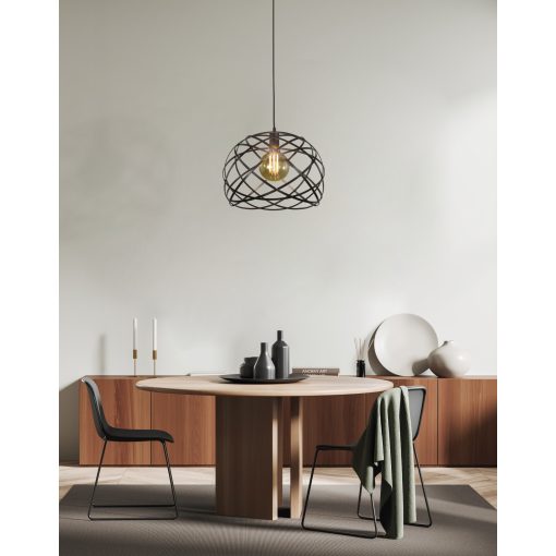 Bellona Pendant lamp 3711/38 Black, LED E27 15W, CL.I
