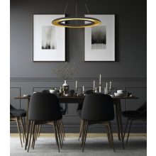 Shiitake Pendant lamp 3740/70 Textured Black/Gold, LED 50W 3000K 4150lm, CRI90 CL.I