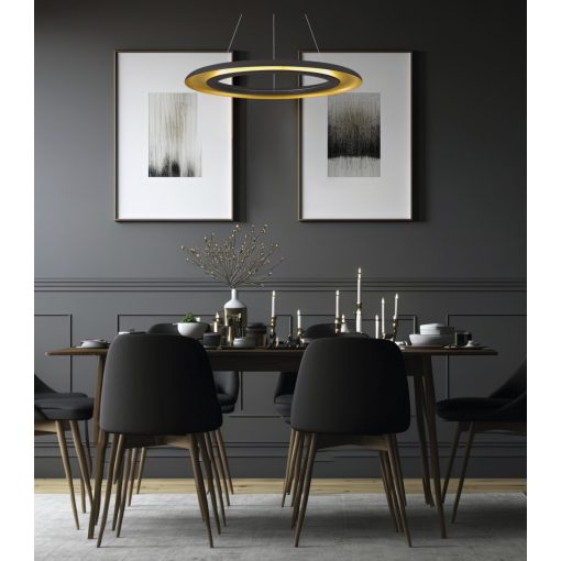 Shiitake Pendant lamp 3740/70 Textured Black/Gold, LED 50W 3000K 4150lm, CRI90 CL.I
