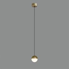 Custo Pendant lamp 3818/1 Tech. Gold/Opal, LED 5W 370lm, CRI90 CL.I, Integrated LED, Kelvin 2700K-3000K Slide Switch