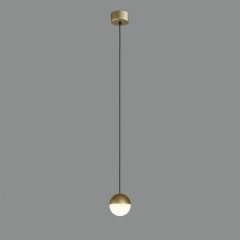   Custo Pendant lamp 3818/1 Tech. Gold/Opal, LED 5W 370lm, CRI90 CL.I, Integrated LED, Kelvin 2700K-3000K Slide Switch
