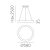   Grace Pendant lamp 3848/58 Textured Black, LED 50W 4000K 4250lm, CRI90 CL.I, Integrated LED