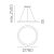   Grace Pendant lamp 3848/78 Textured Black, LED 80W 4000K 6800lm, CRI90 CL.I, Integrated LED, Casambi, ON-DEMAND **