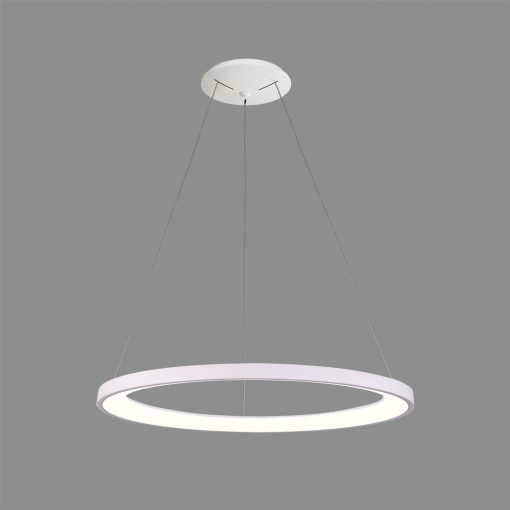 Grace Pendant lamp 3848/78 Textured White, LED 80W 6800lm, CRI90 CL.I, Integrated LED, Kelvin 2700K-3000K Slide Switch