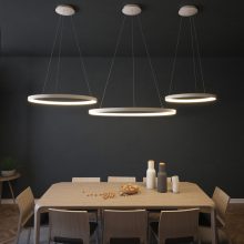 Grace Pendant lamp 3848/78 Textured White, LED 80W 6800lm, CRI90 CL.I, Integrated LED, Kelvin 2700K-3000K Slide Switch, Casambi, ON-DEMAND **