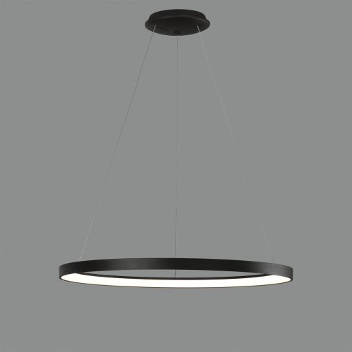 Grace Pendant lamp 3848/78 Textured Black, LED 80W 6800lm, CRI90 CL.I, Integrated LED, Kelvin 2700K-3000K Slide Switch, Casambi, ON-DEMAND **
